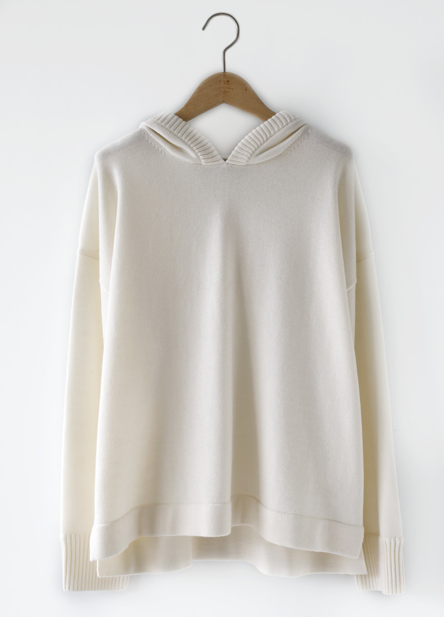 連帽羊毛休閒針織衫